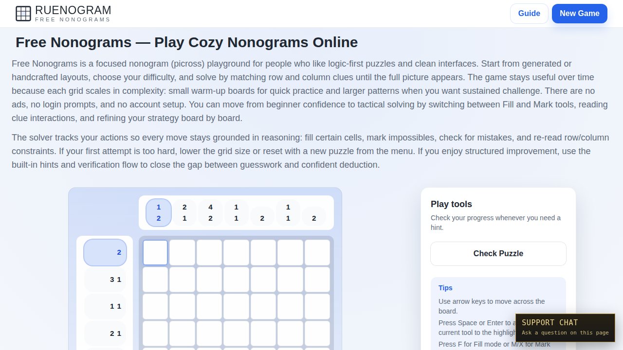 Free Nonograms preview 1